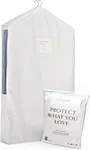 GARMENT STORAGE BAG DIFFERENT? | A finely finished hanging storage product with superb attention to detail; handmade in India; with sustainability front of mind - your precious garments will be protected in our breathable garment bags.